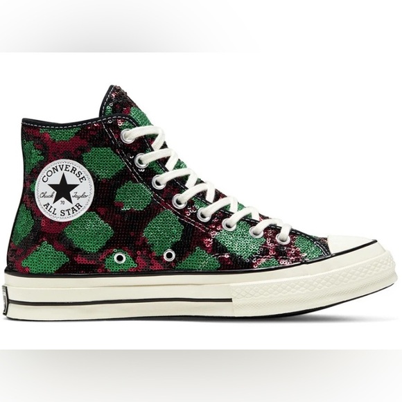 Converse Other - Converse Chuck 70 Hi Snakequins Red/Green/ US Mens 11.5